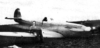 Spitfire prototype crash