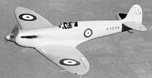 Spitfire K5054 in flight
